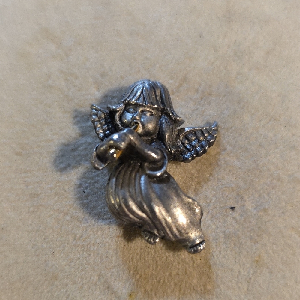 Vintage Daria Angel Pin Pewter